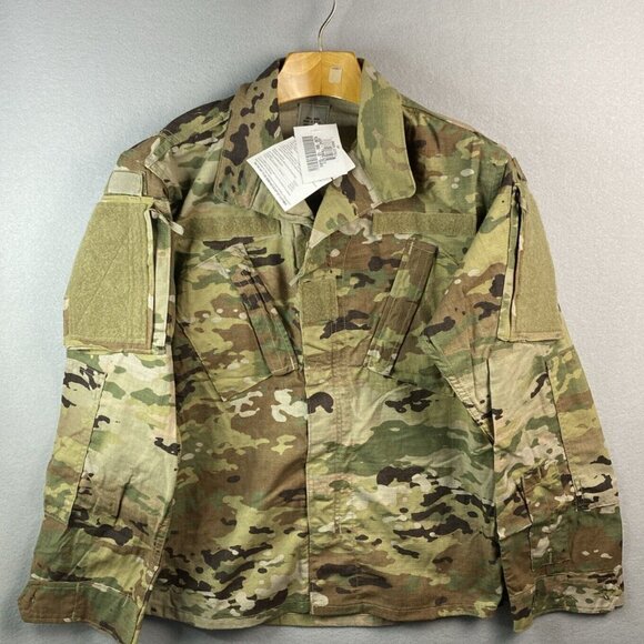 USA Army Camouflage Combat Coat Army Issue Size Small Short Insect Shield NWT - Picture 1 of 10